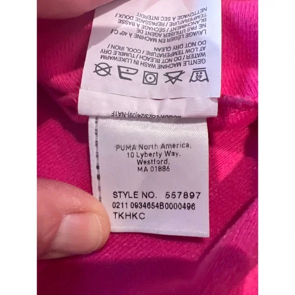 Vintage Puma Sportlifestyle Track Jacket Full Zip Pink Blue Retro Men's XXL - Picture 7 of 10